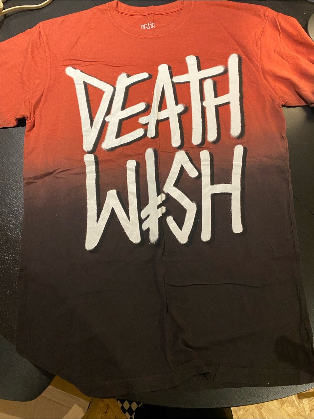Gradient Short Sleeve Tee - Red/Black